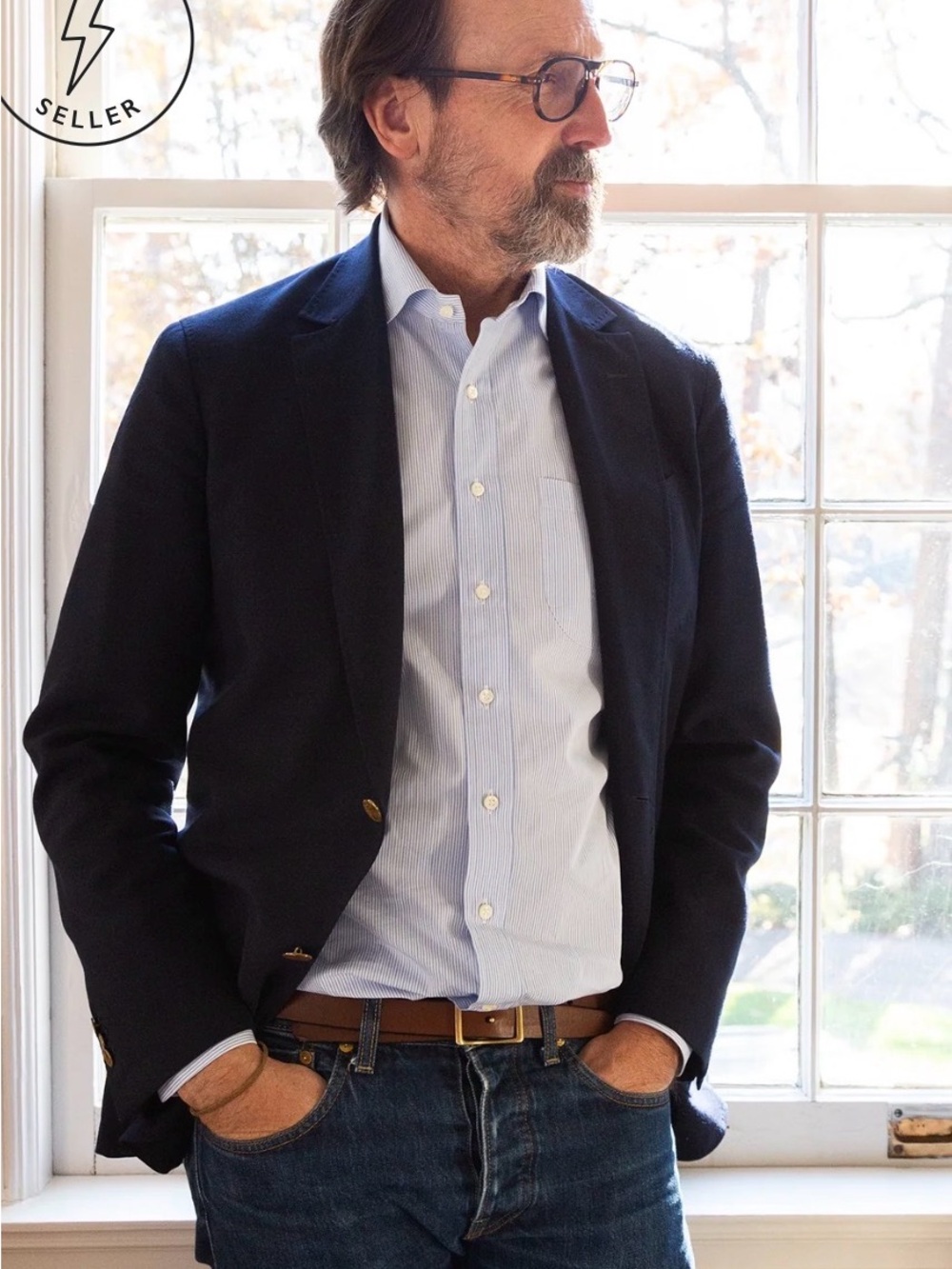 Sid Mashburn Ghost Blazer
Navy High-Twist size 50R - Picture 4 of 17
